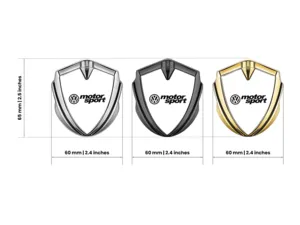 VW Emblem Metal Badge Customizable Force Look
